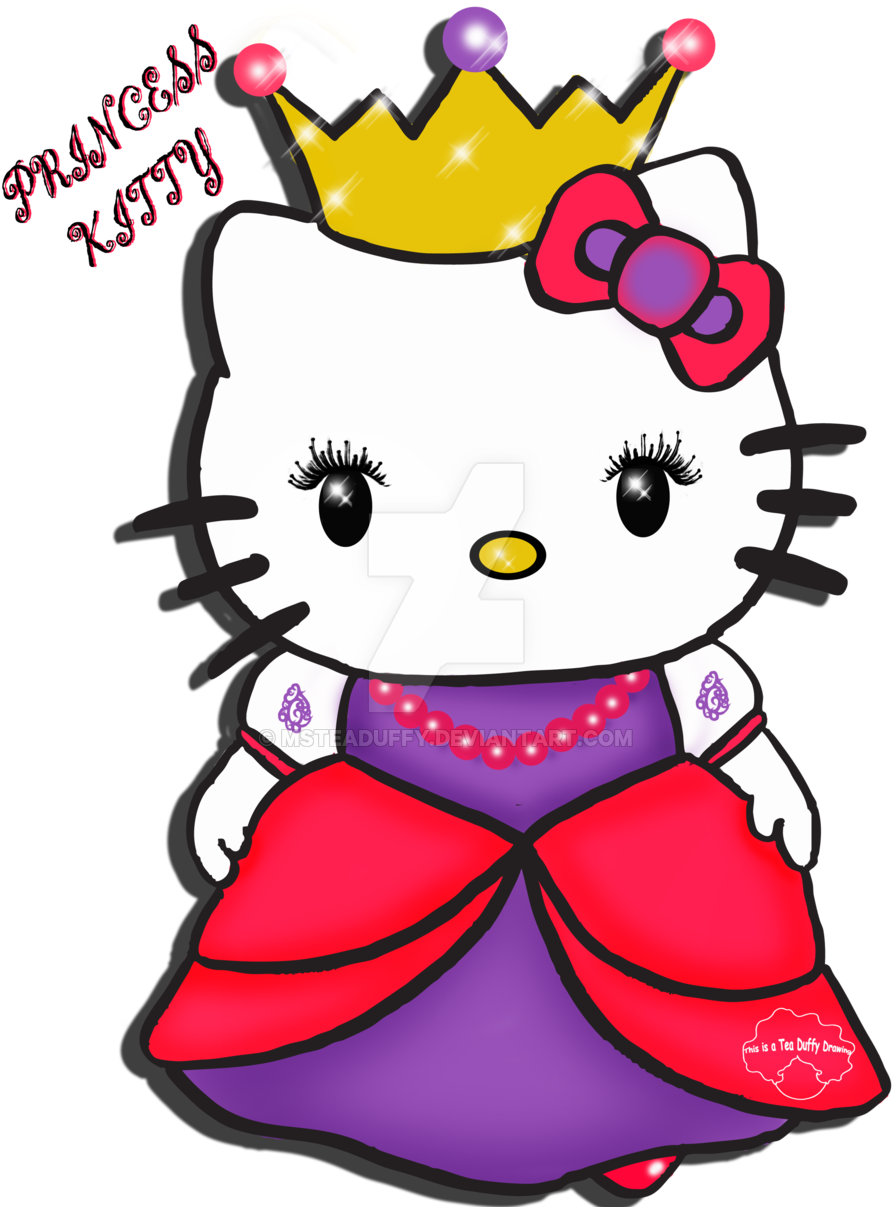 Princess Kitty By Msteaduffy Princess Kitty By Msteaduffy - Hello Kitty Princess Png (900x1238)