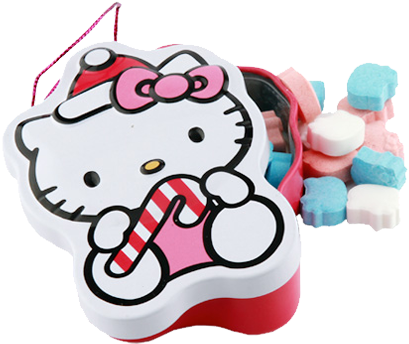 Hello Kitty Christmas Candy - Cartoon (500x500)