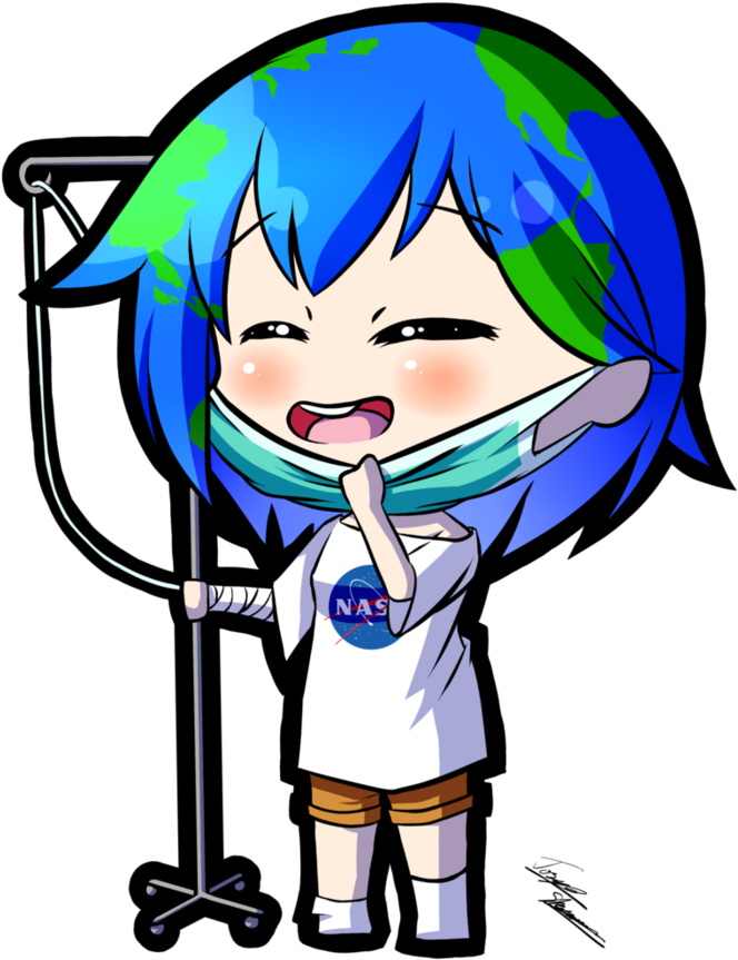 Chibi Earth-chan By Mangaxai - Earth Chan Chibi (894x894)