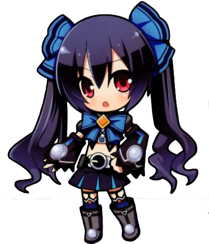 03 Noire Chibi 超 次元 ゲイム ネプテューヌ ノワール 410x510 Png Clipart Download