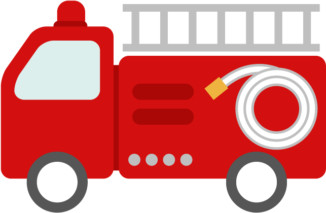 消防車のシンプルイラスト - 消防 車 イラスト フリー (700x700)