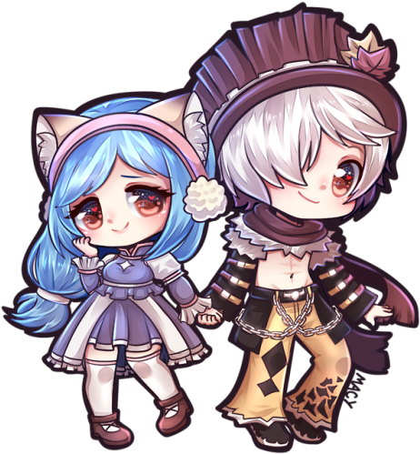 Chibi Couple Otp Ocs Anime Couple Anime Chibi Chibis - Chibi Anime Couple (500x527)