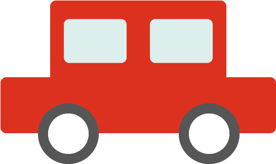 車（赤）のシンプルイラスト - フリー 素材 車 イラスト (700x700)