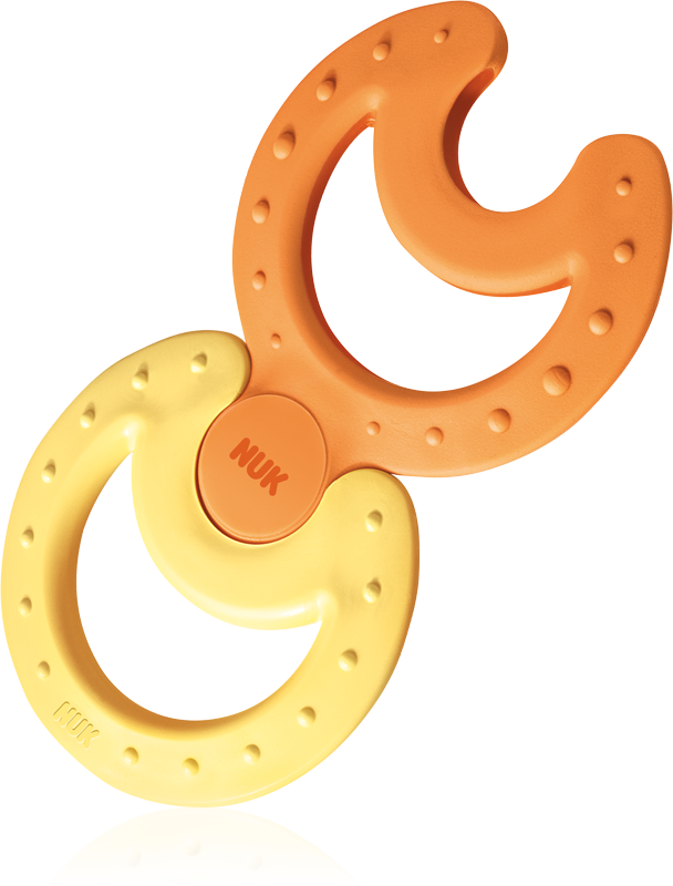 Teether Nuk Infant Child Baby Bottles - Nuk Cooling Teething Ring Set (608x800)