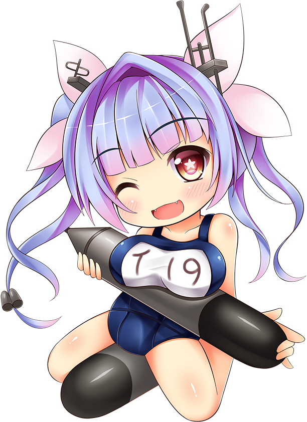 I-19 Chibi By Greenteaneko - Kancolle I 19 Chibi (840x900)