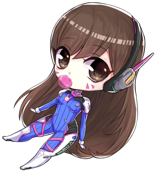 Va Chibi By Kinoko-sama - Overwatch D Va Chibi (600x600)