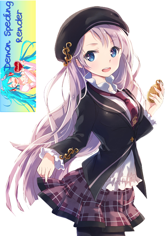 Anime Girl / Render 12 By Demon-speding - Anime Girl Student (600x800)