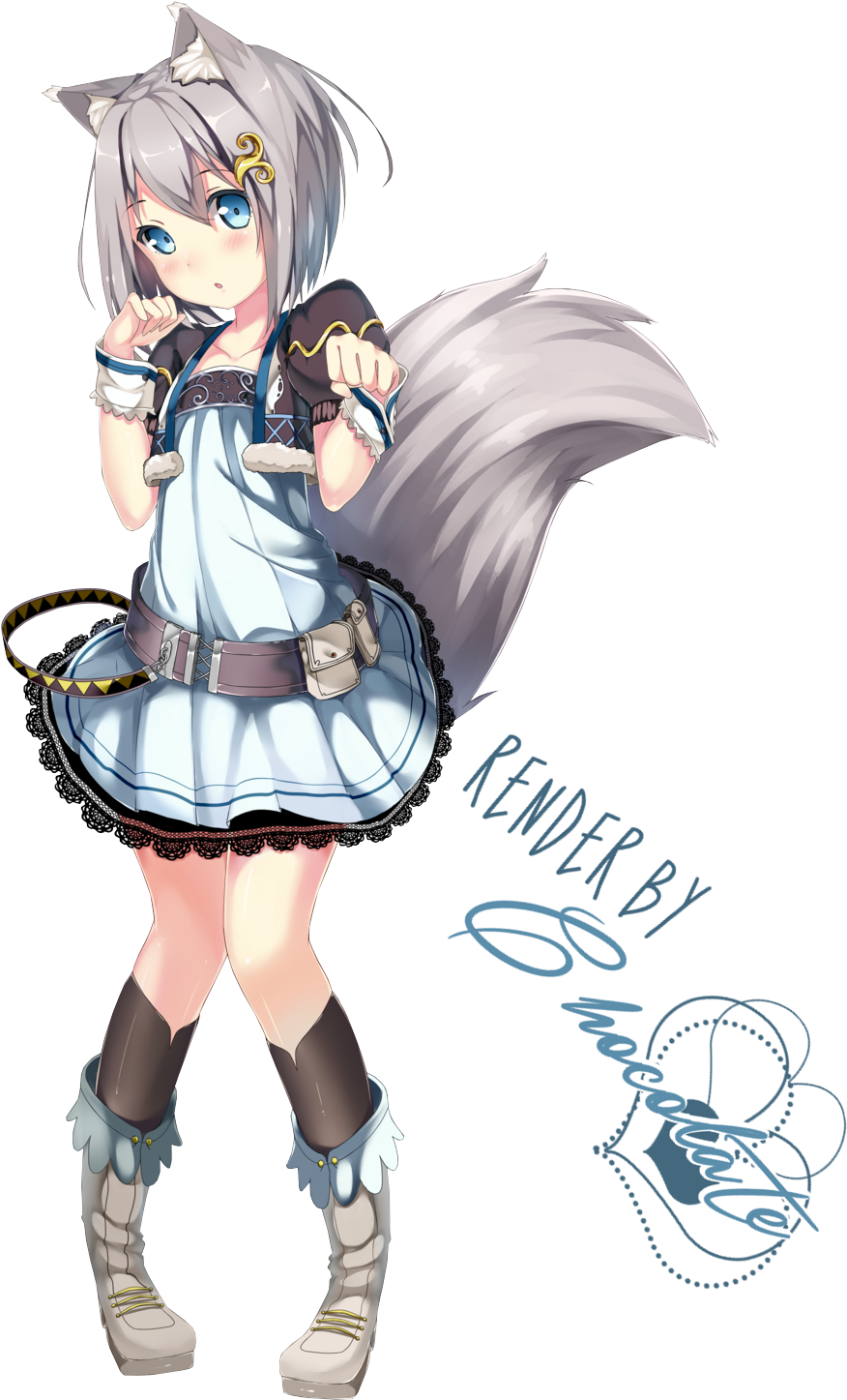 Anime Fox Demon Girl For Kids - Anime (1024x1680)