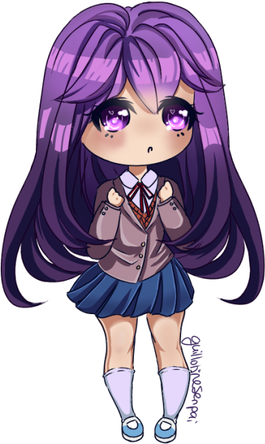 Yuri Chibi [ddlc] By Guillotinesenpai - Yuri Chibi (420x685)