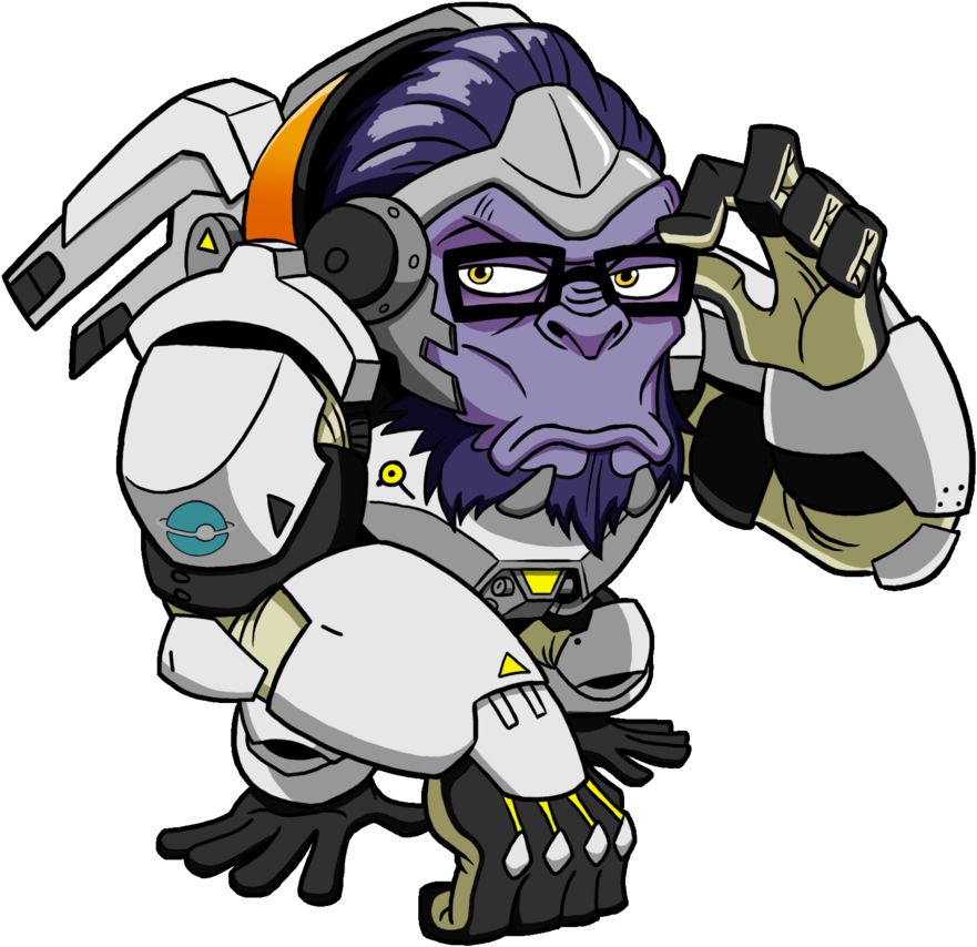 Overwatch Winston Chibi - Overwatch Winston Chibi (1024x1025)