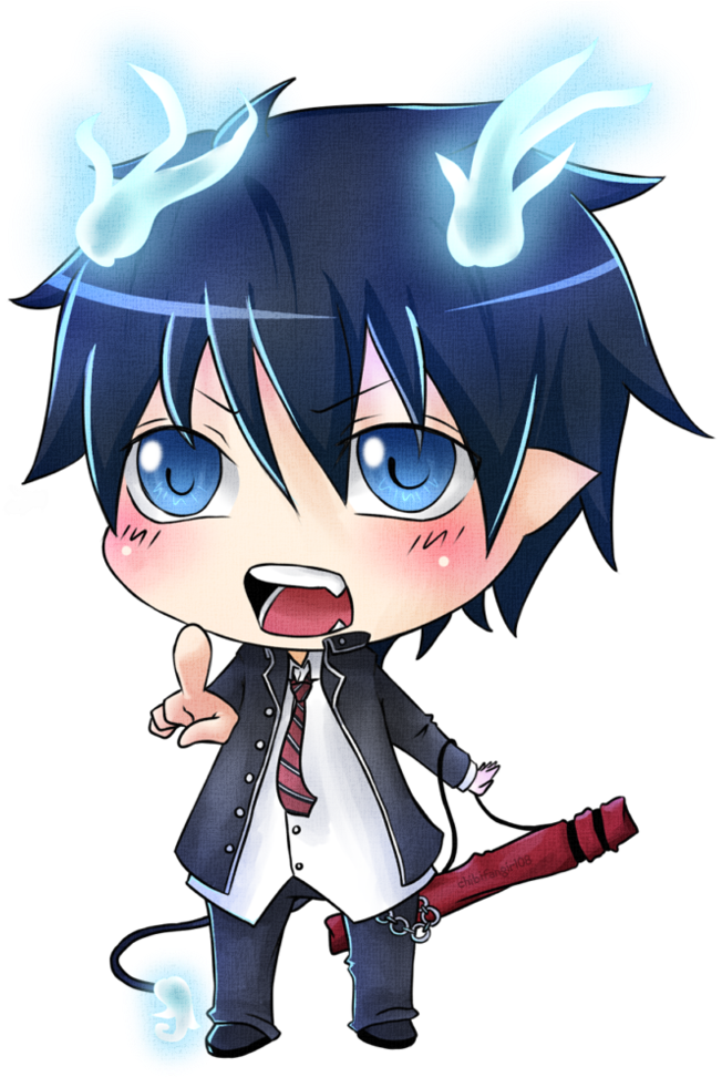 Chibi Rin By Meicchaaan - Ao No Exorcist Rin Okumura Chibi (800x997)
