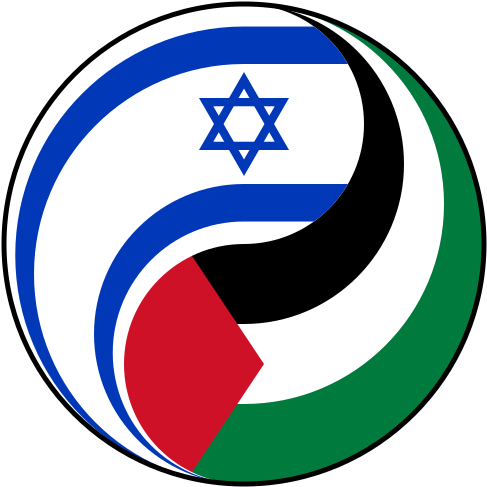 File - Israel-palestine Button - Svg - Israel Flag (500x500)