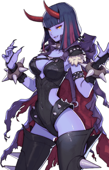 Pictures Of The Day [*-^] Anime Kawaii, Ecchi Girl, - Anime Purple Devil Girl (360x559)