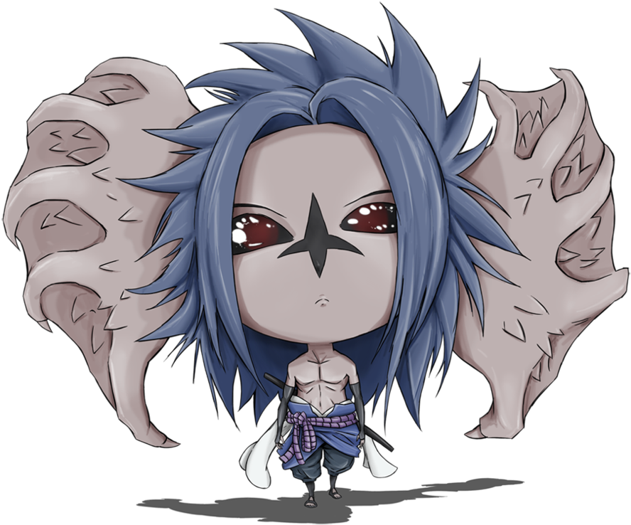 Devil Sasuke By Maruu66 On Deviantart - Sasuke Chibi Curse Seal (900x750)