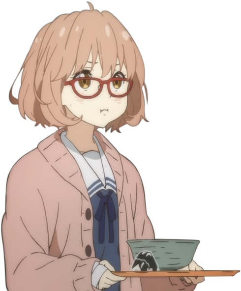 Picture - Kyoukai No Kanata Mirai Gif (500x594)
