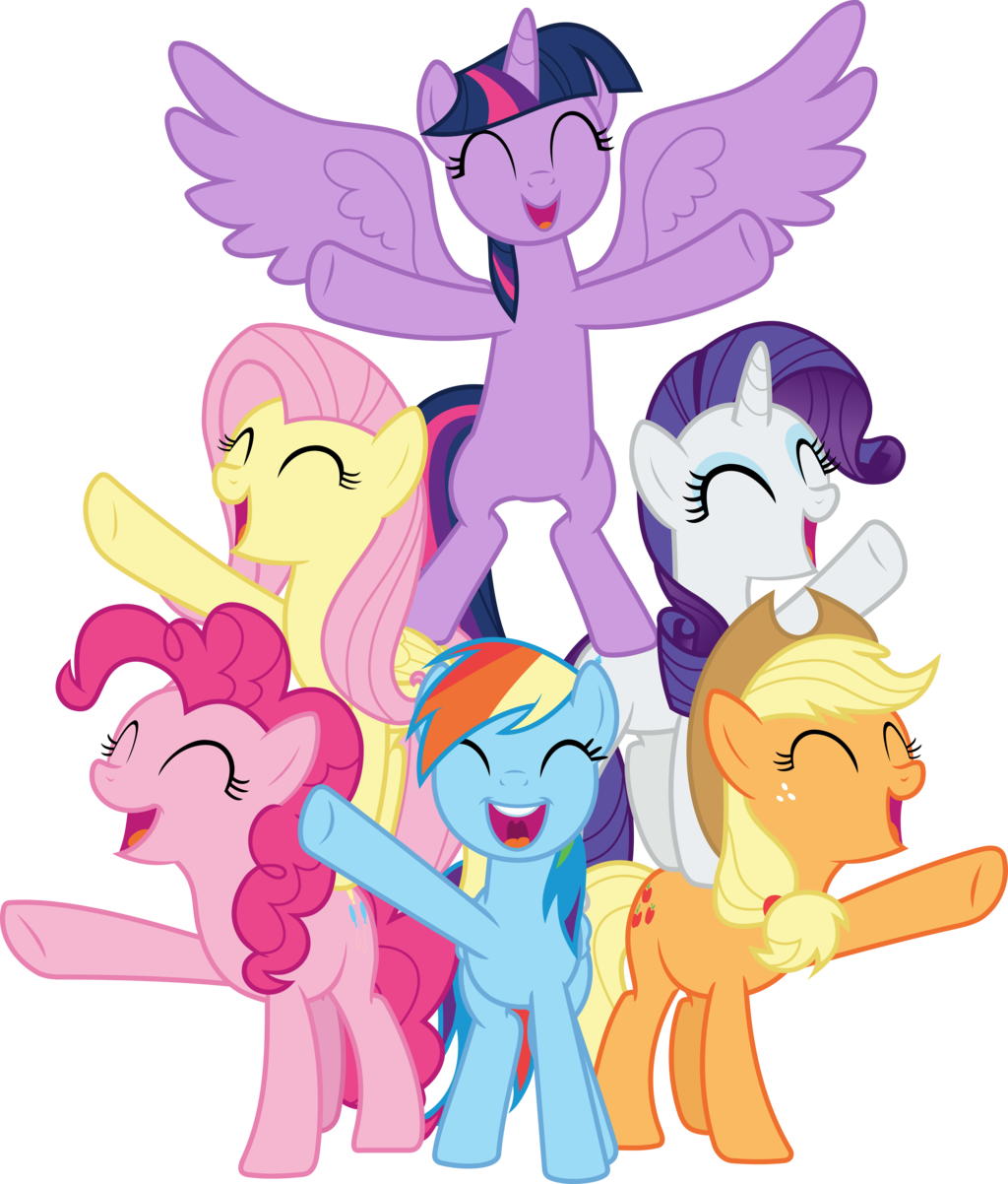 My Little Pony Clipart Best Friend - Mlp Best Friends Until The End Of Time Vector (1024x1202)