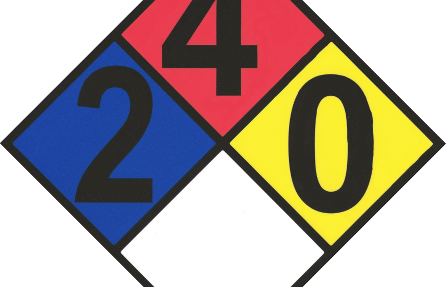 Propane Hazmat Placard For Hazardous Materials Warning - Diesel Fuel Nfpa (875x563)