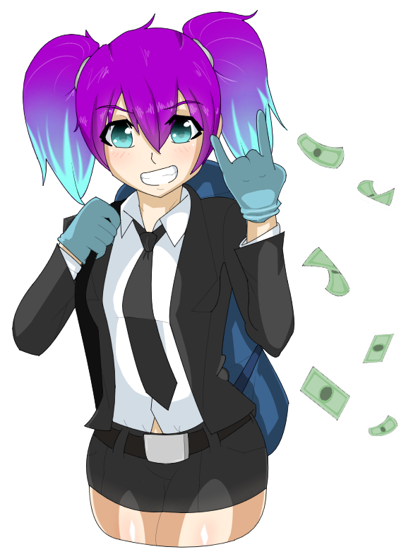Kawaii Sticker By Aceofbros - Payday 2 Anime Art (700x800)