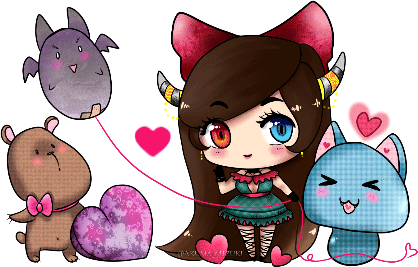 Akuma And Kawaii Friends - Akuma And Kawaii Friends (1400x1050)