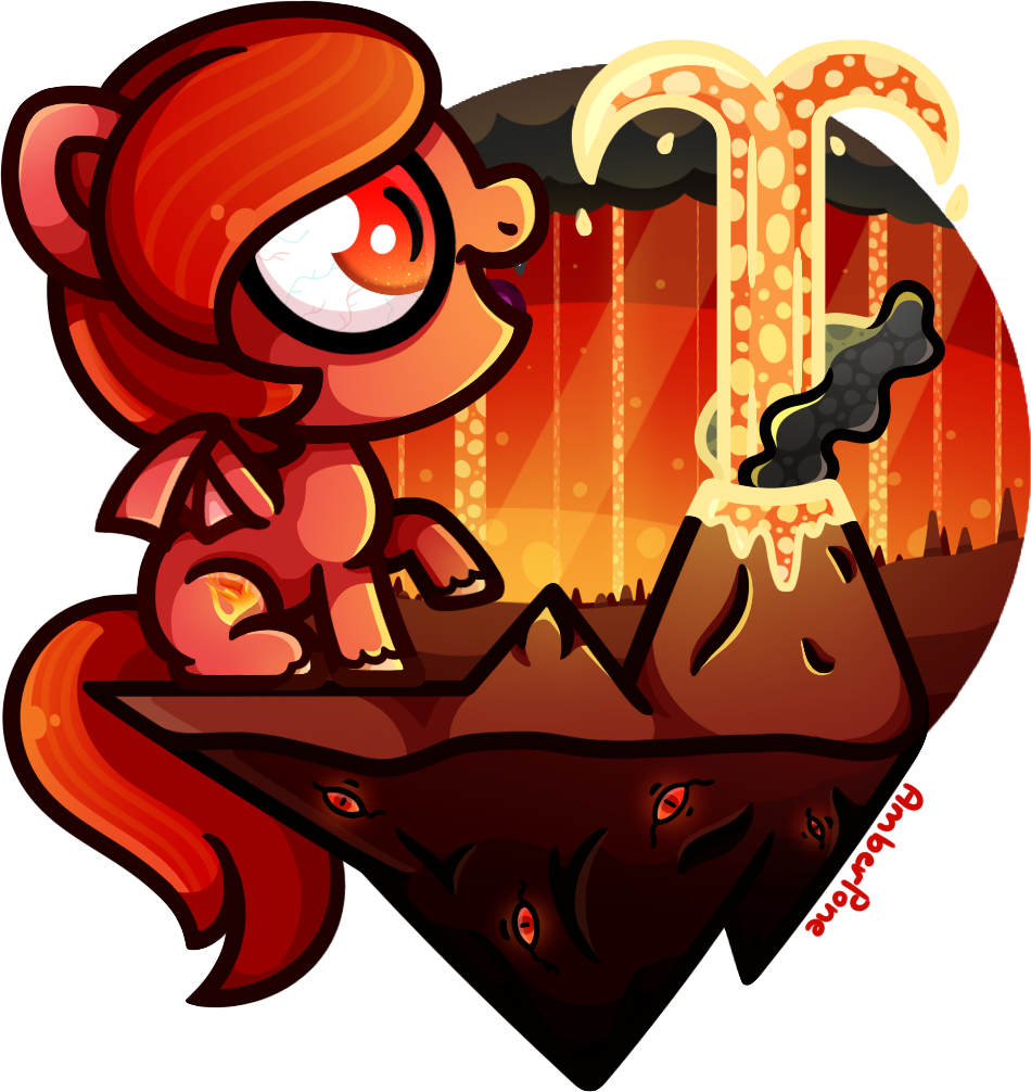 Amberpone, Bat Eyes, Bat Wings, Big Eyes, Big Head, - Demon (950x1006)