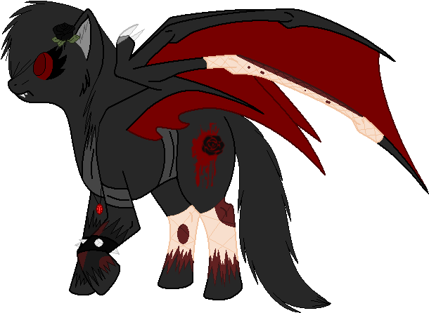 Blood Rose By Spiderwuff - Blood Rose Cutie Mark (657x504)