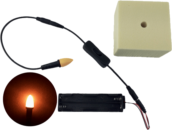 Eel Enhanced Effects Light 12 Volts Dc Led Giant Candle - Bi-pin Lamp Base (600x600)