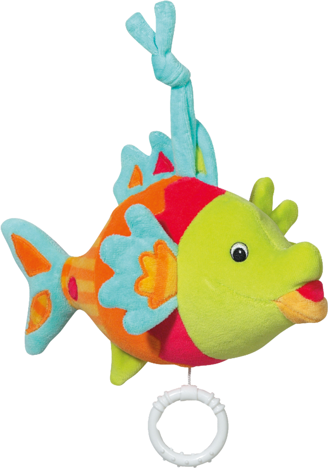 Brevi Soft Musical Toy Fish - Apple (1000x1000)
