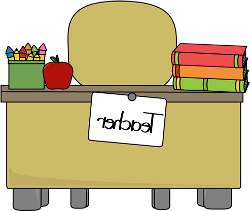 Teacheru0026#39s Desk - Teacher's Desk (500x415)