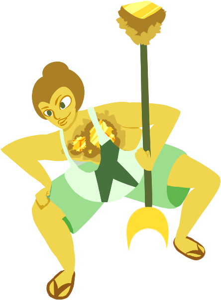 Fools Gold Gemsona By M1lk-ch3rry - Drawing (700x650)