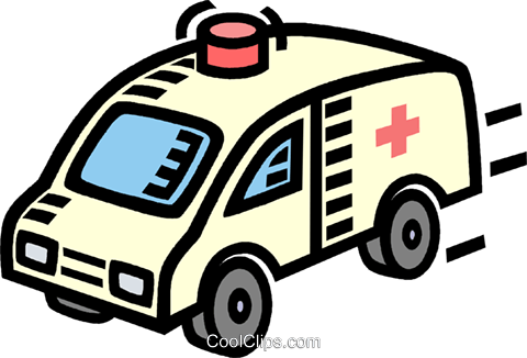 Ambulance Royalty Free Vector Clip Art Illustration - Ambulance Royalty Free Vector Clip Art Illustration (480x326)