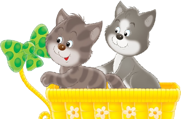 Cartoon Cat Groups - Children Clip Art (600x600)