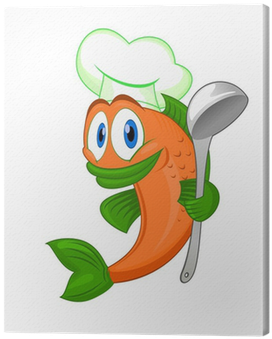 Fish Cooking Cartoon (400x400)
