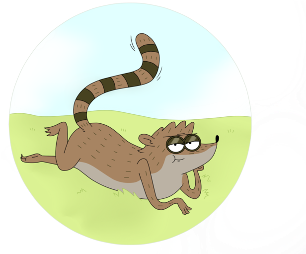Rigby Cat Cartoon Fauna Mammal Vertebrate Organism - Alligator Lizard (680x510)