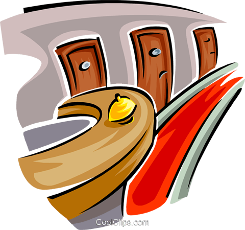 Service Desk In A Hotel Royalty Free Vector Clip Art - Service Desk In A Hotel Royalty Free Vector Clip Art (480x450)