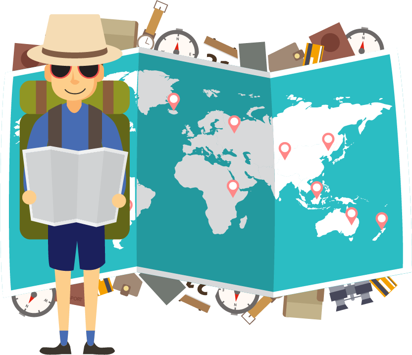Hospitality Industry Mobility Solutions - Large Wood World Map 3 Panel Travel Pin Map (832x717)