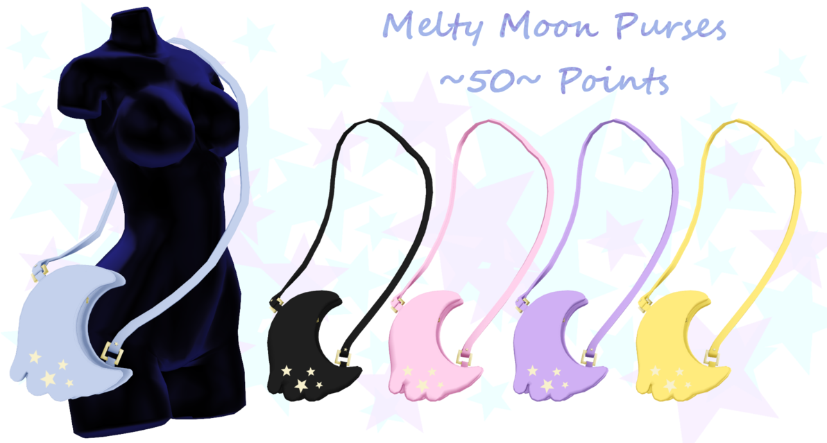 Mmd Melty Moon Purse ~50 Points~ P2u By Arneth-myndraavn - Mmd Accessories (1191x670)