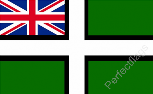 Devon Ensign Flag - Traditional Old English (british) Recipes (500x500)