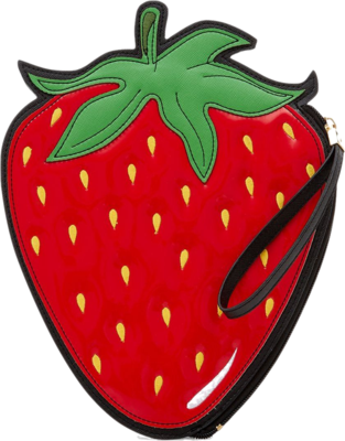 Shop Leather Totes & Cross Body Bags To Suede Clutch - Strawberry (313x400)