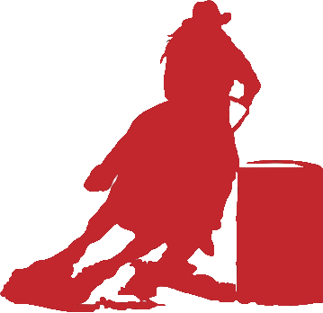Barrel Racing - Horse Barrel Racing Silhouette (359x348)