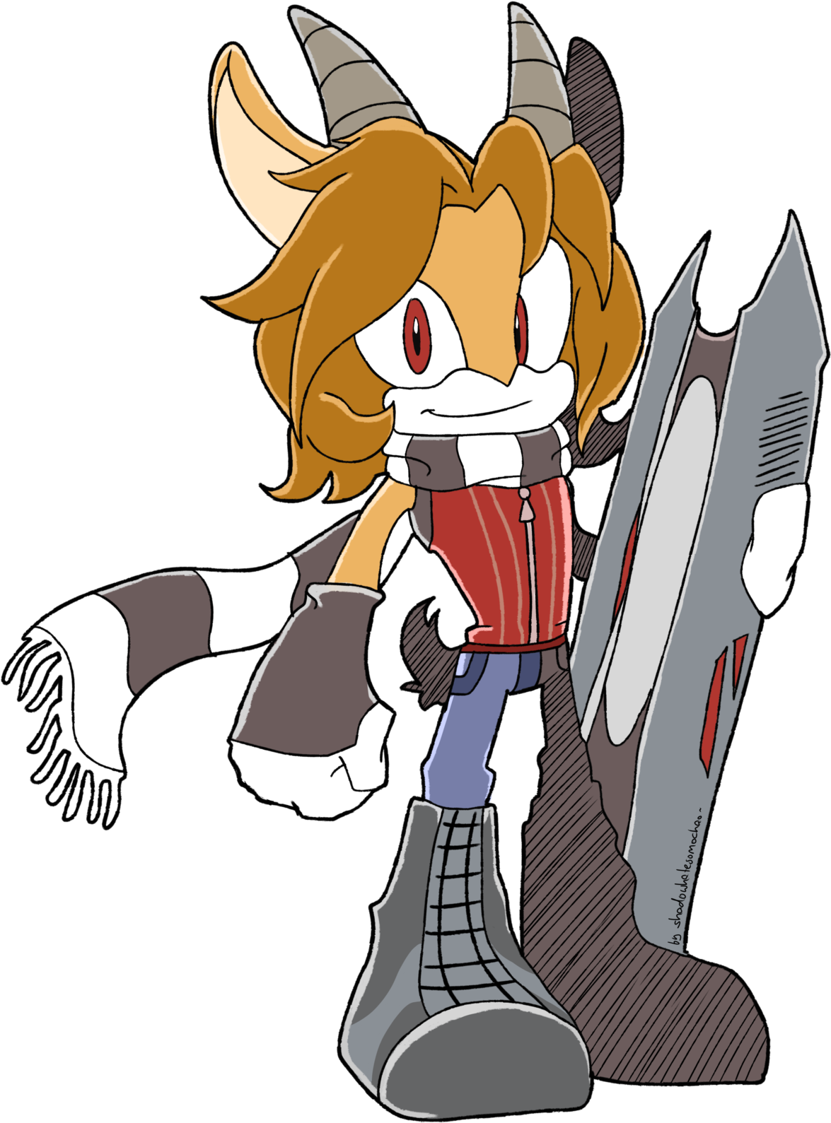 Sonic Antelope Character (1280x1678)