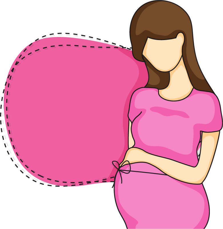Pregnancy Woman Illustration - Pregnant Women Vector Png (780x801)