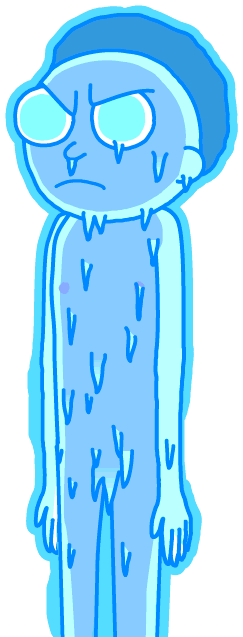 Frozen Morty - Pocket Mortys Cold Morty (300x650)