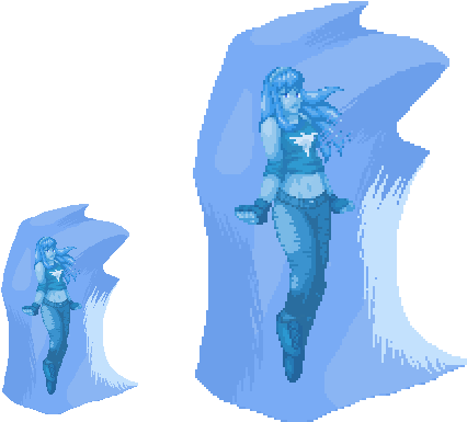 Doa- Frozen Hitomi (animated) - Illustration (456x412)