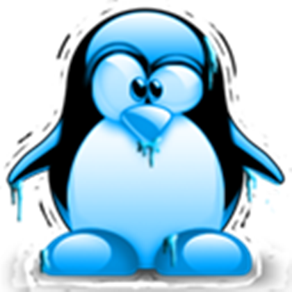 Frozen Clipart Penguin - Shivering Cold Blue Tux Large Tote Bag, Adult Unisex, (420x420)