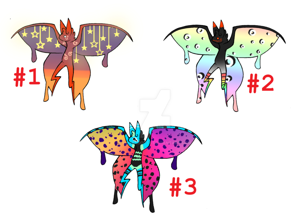 Butterfly Bat Adopts 1 Closed By Hazeymoonlight - Bold Nebraska (1019x783)