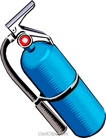 Fire Extinguisher Royalty Free Vector Clip Art Illustration - Fire Extinguisher Royalty Free Vector Clip Art Illustration (370x480)