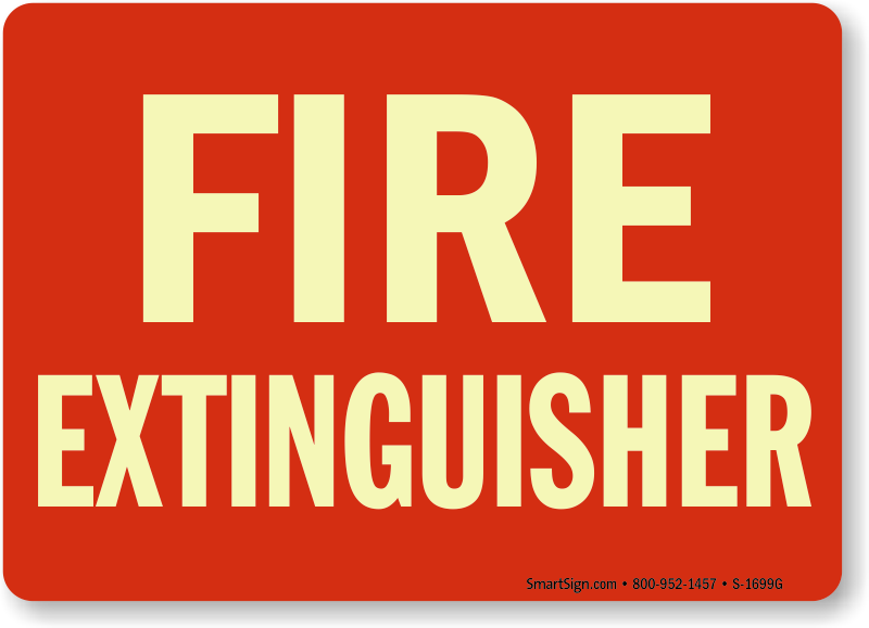 Zoom, Price, Buy - Fireextinguishersigns Fire Extinguisher Arrow Left (800x579)