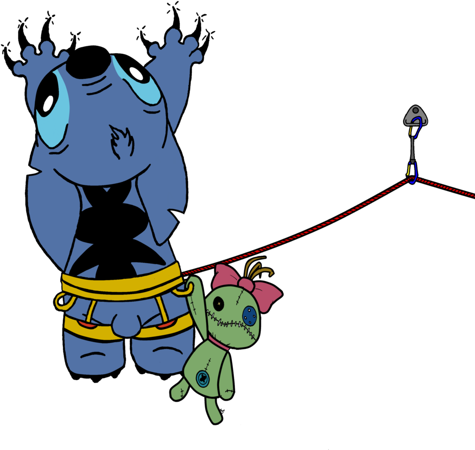 Rock Climber Stitch By Dovah-grohiik - Cartoon (1024x1280)