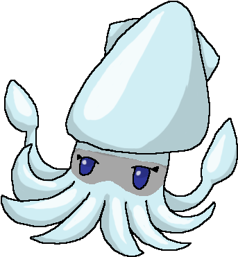 [requests] Animorph Person Girl Does Stuff For You - Cartoon Squid Transparent Background (360x382)