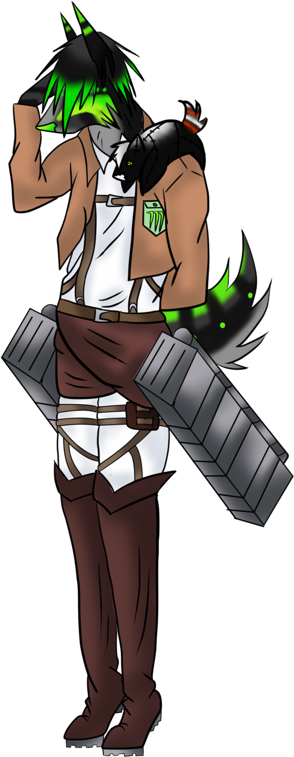 Aot Monster Commission Chatlands Pose By Underscoreme - Cartoon (1024x1823)